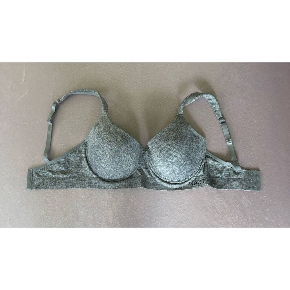 Nautica Women's Underwire Bra Gray M‎ Adjustable Straps Lightweight 38C